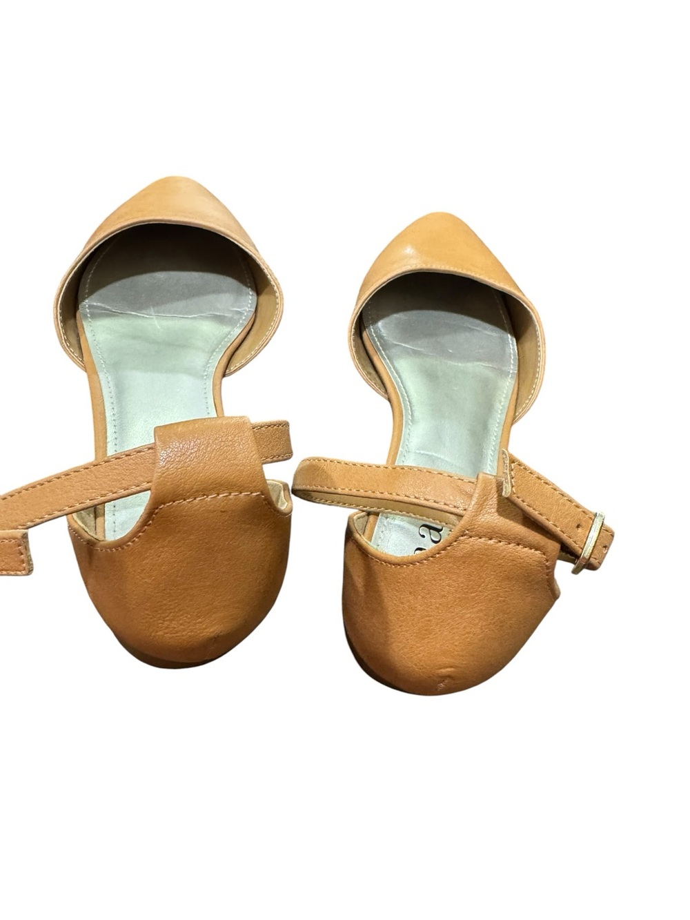 A.N.A. Darrell Tan Ankle-Strap Pointed Flats. Size 6M - Picture 4 of 6